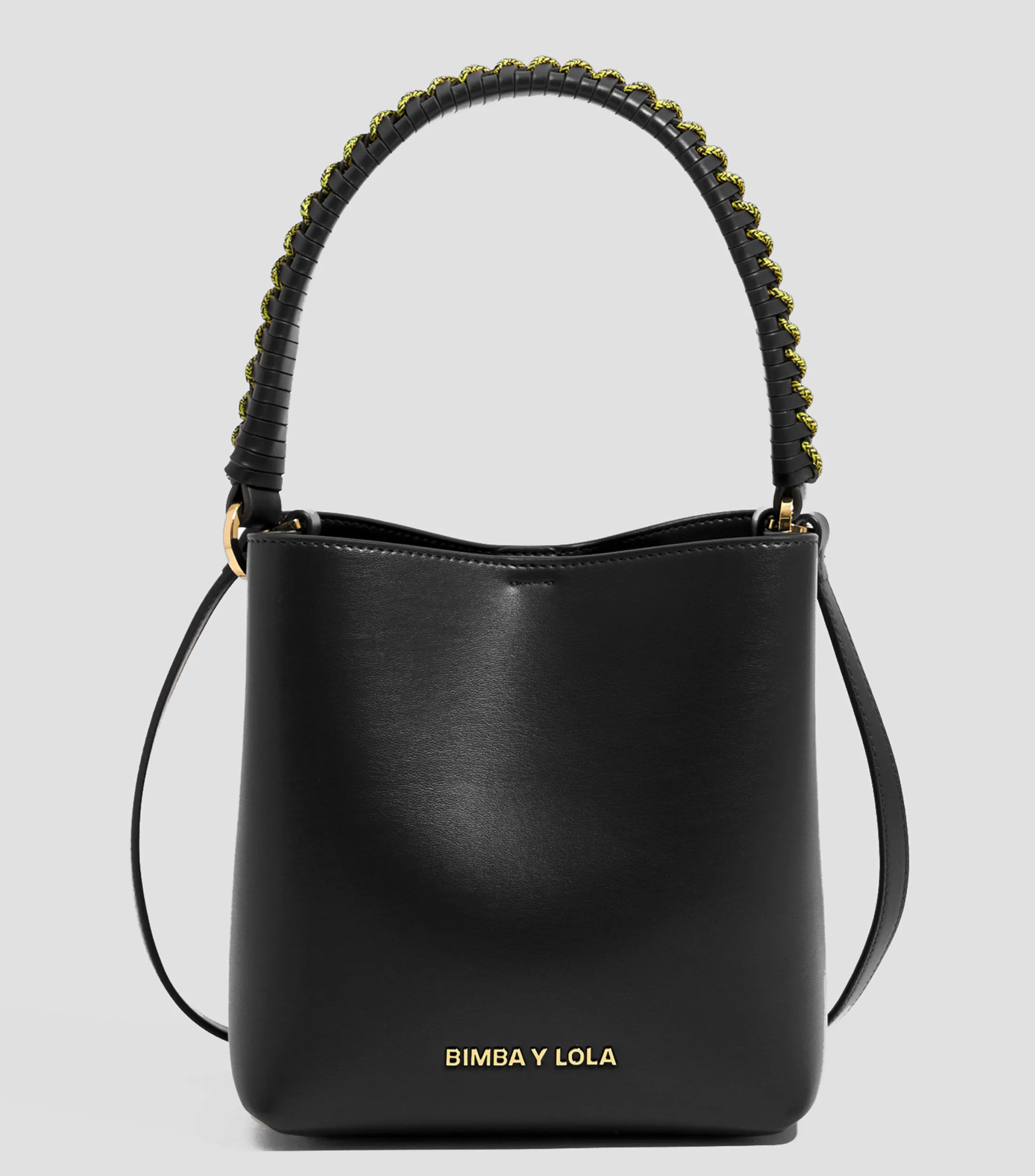 Bimba y Lola Bolso bucket pequeño en piel negro Chihuahua Mujer