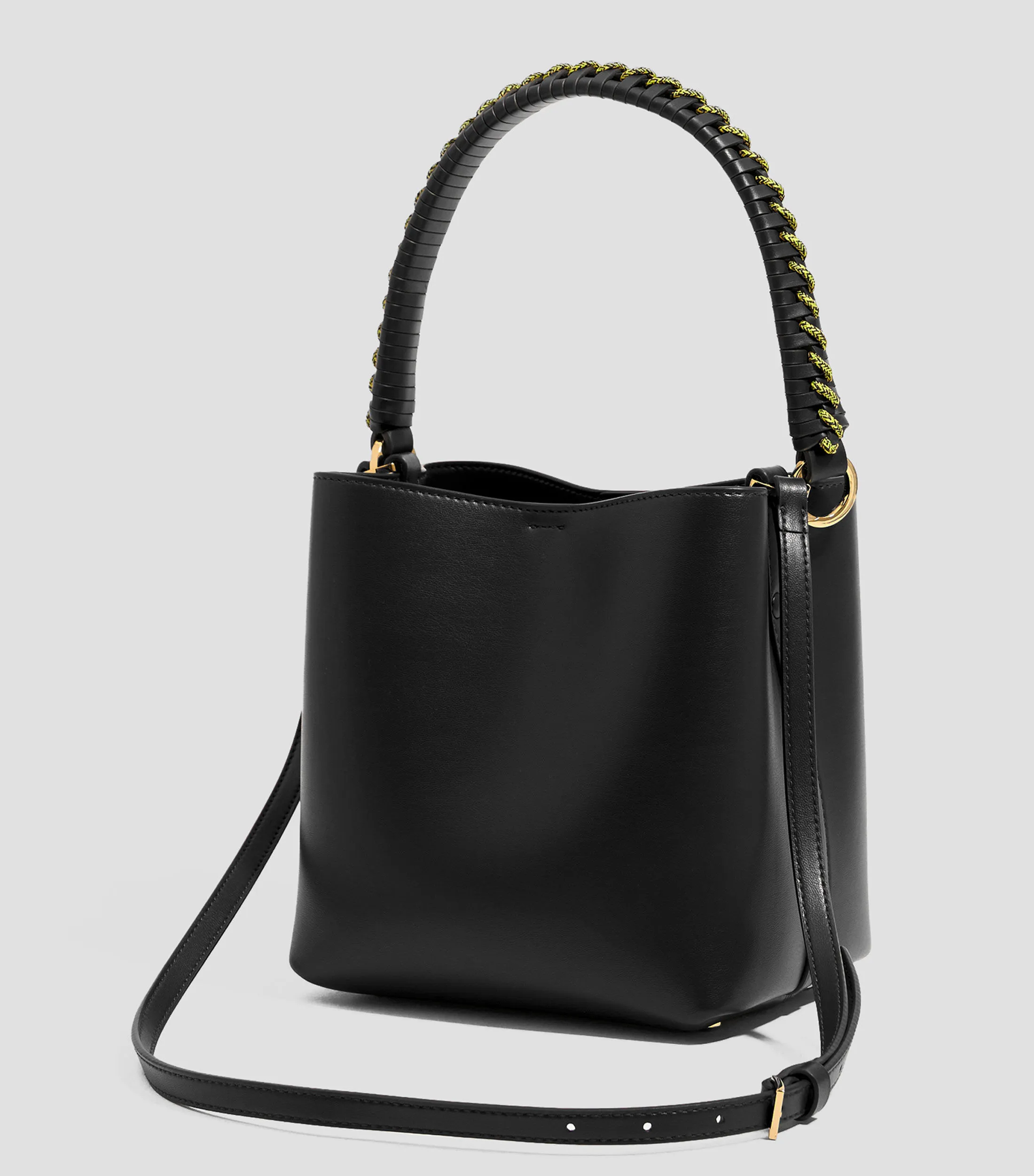 Bimba y Lola Bolso bucket pequeño en piel negro Chihuahua Mujer