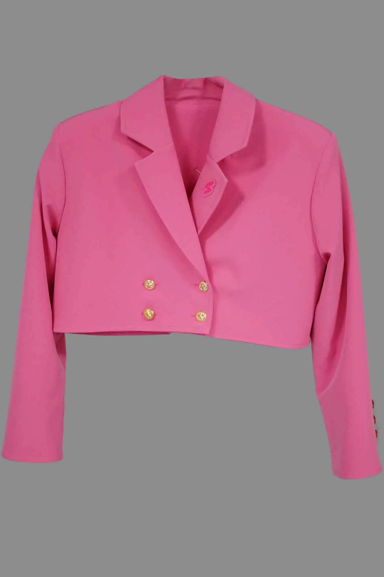 Blazer cropped traje · ROSA ·