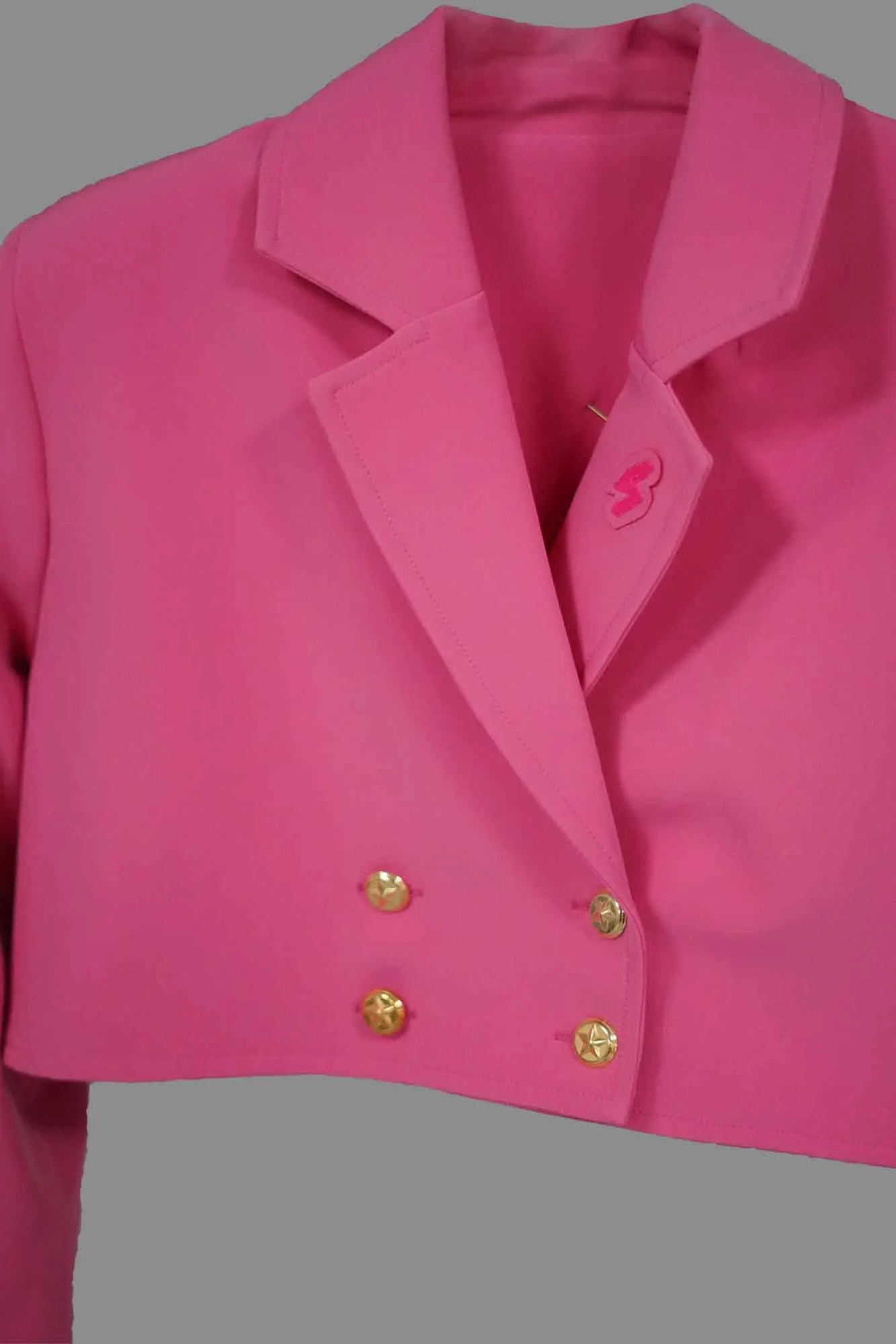 Blazer cropped traje · ROSA ·