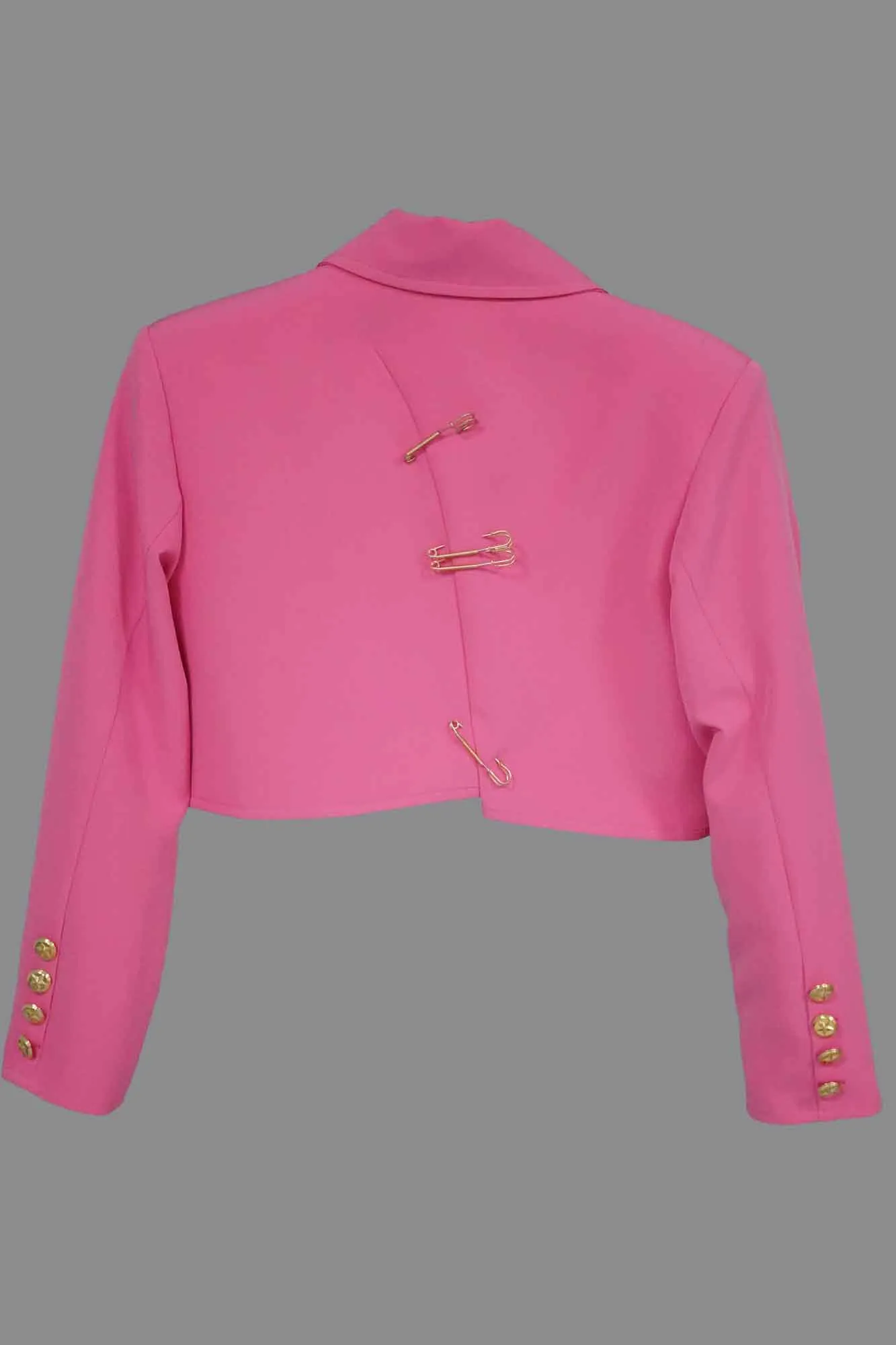 Blazer cropped traje · ROSA ·