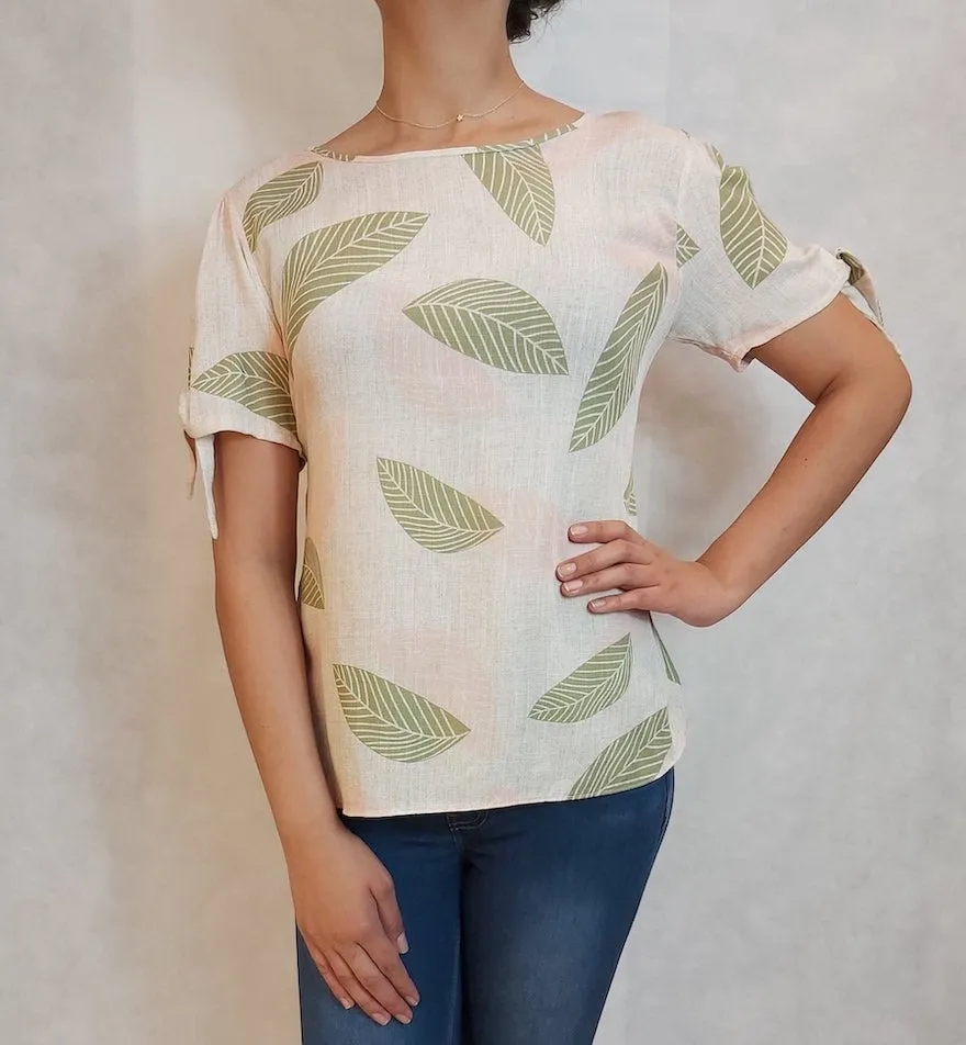 Blusa manga corta dama L2938