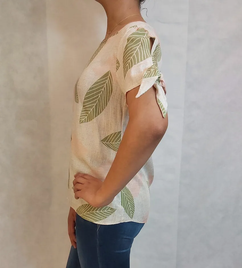 Blusa manga corta dama L2938