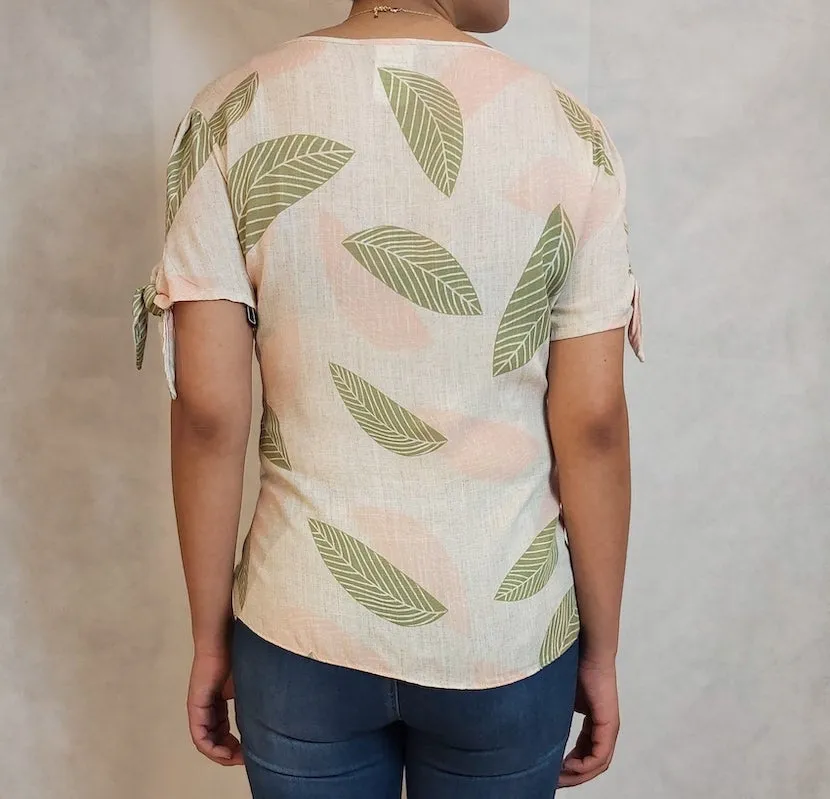 Blusa manga corta dama L2938