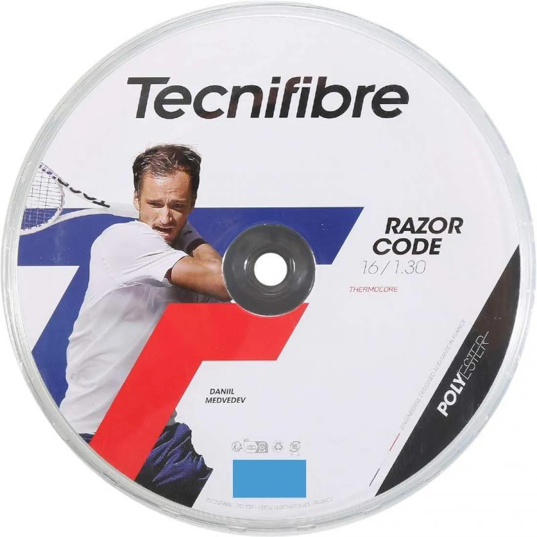 Bobina Cordaje 200m Tecnifibre Razor Code 1,30mm Azul | Tecnifibre