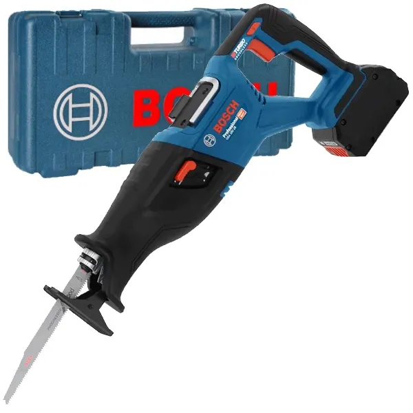 BOSCH  GSA 185LI  SIERRA SABLE CON 1 BATERíA, LIION, 18 V, 5 AH, 28 MM, CAJA DE PLASTICO
