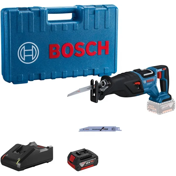 BOSCH  GSA 185LI  SIERRA SABLE CON 1 BATERíA, LIION, 18 V, 5 AH, 28 MM, CAJA DE PLASTICO