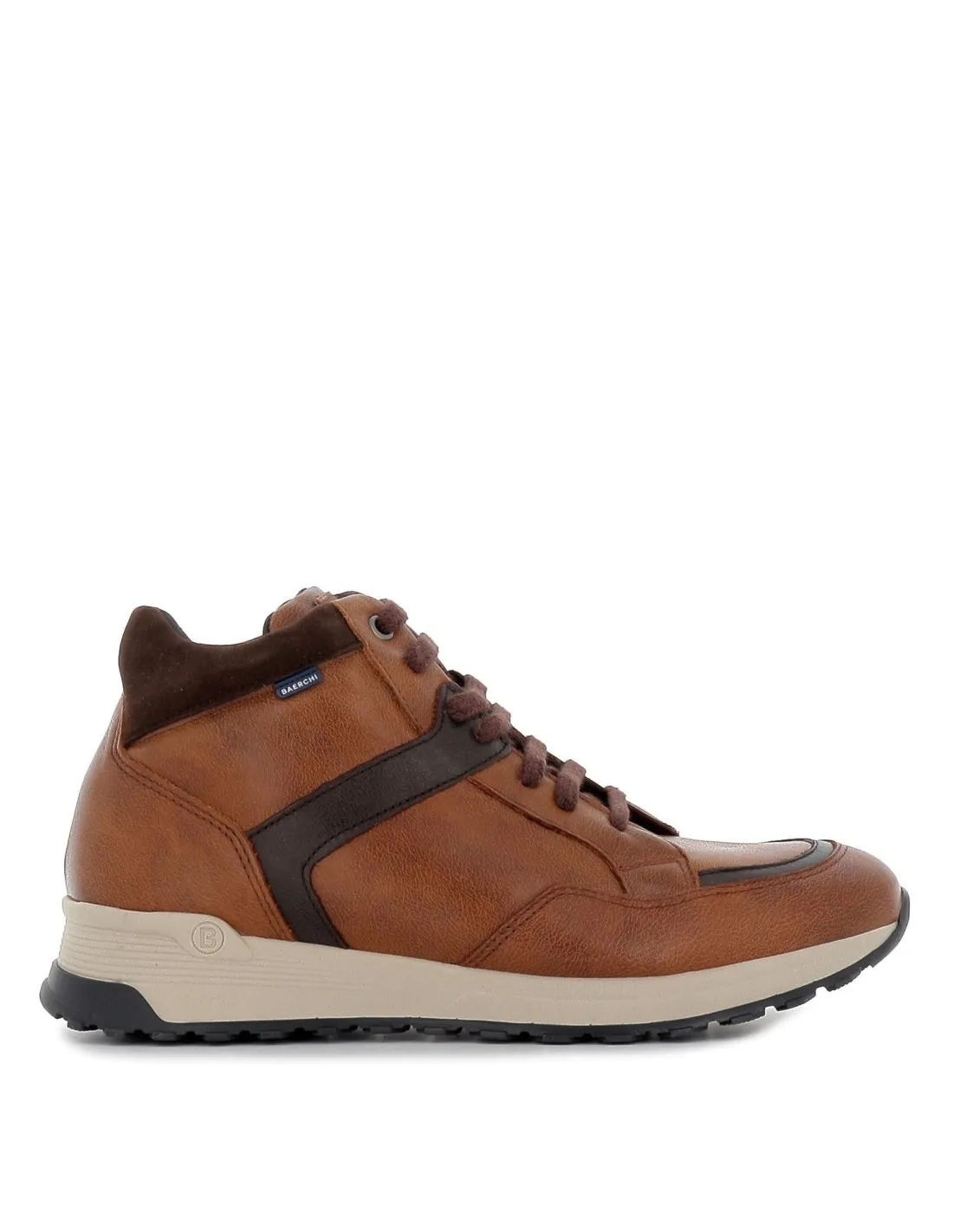 Bota con cordones cuero hombre BAERCHI