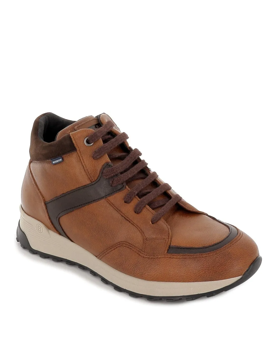 Bota con cordones cuero hombre BAERCHI