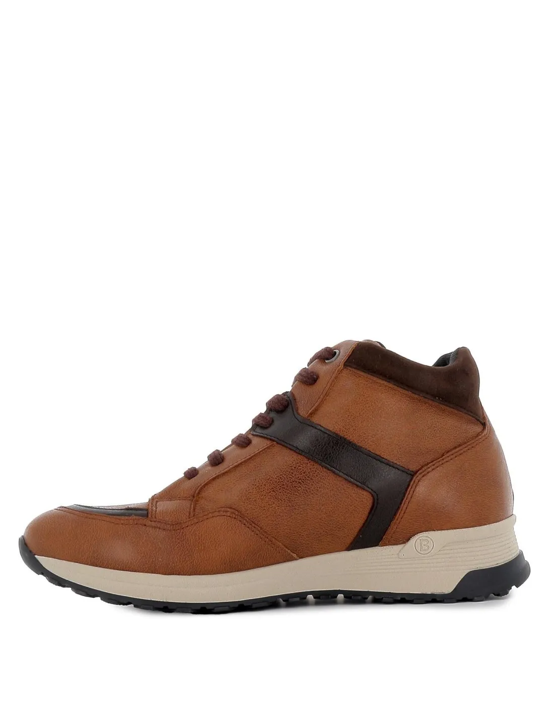 Bota con cordones cuero hombre BAERCHI