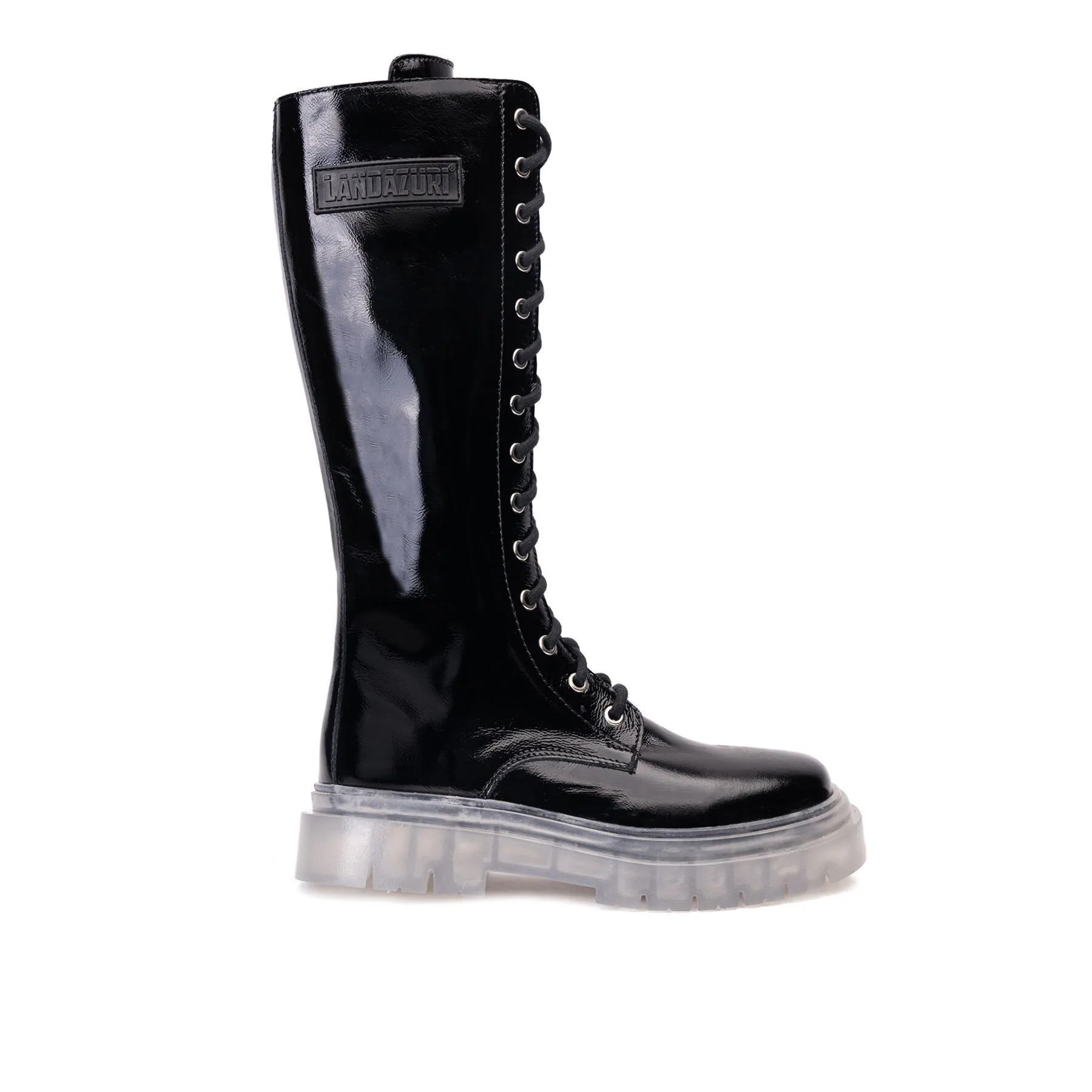 Bota Cuero Daryl Cristal Negra Landazuri