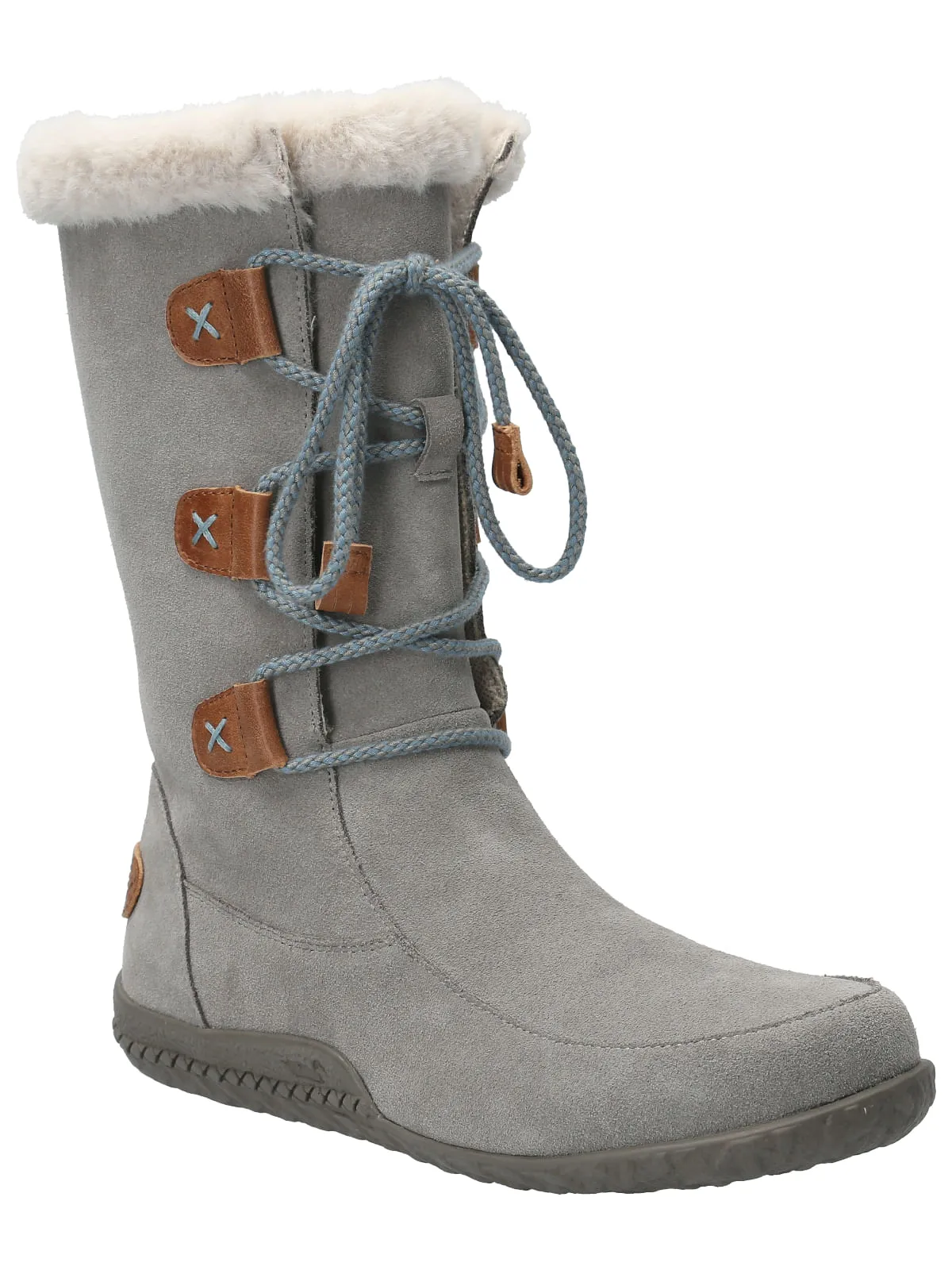 Bota Cuero Mujer Telme Gris Rockford