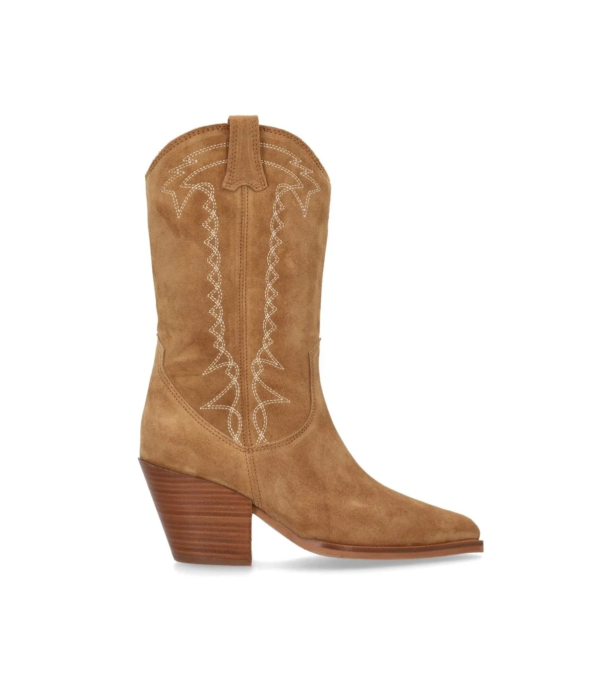 Bota en serraje cuero de mujer