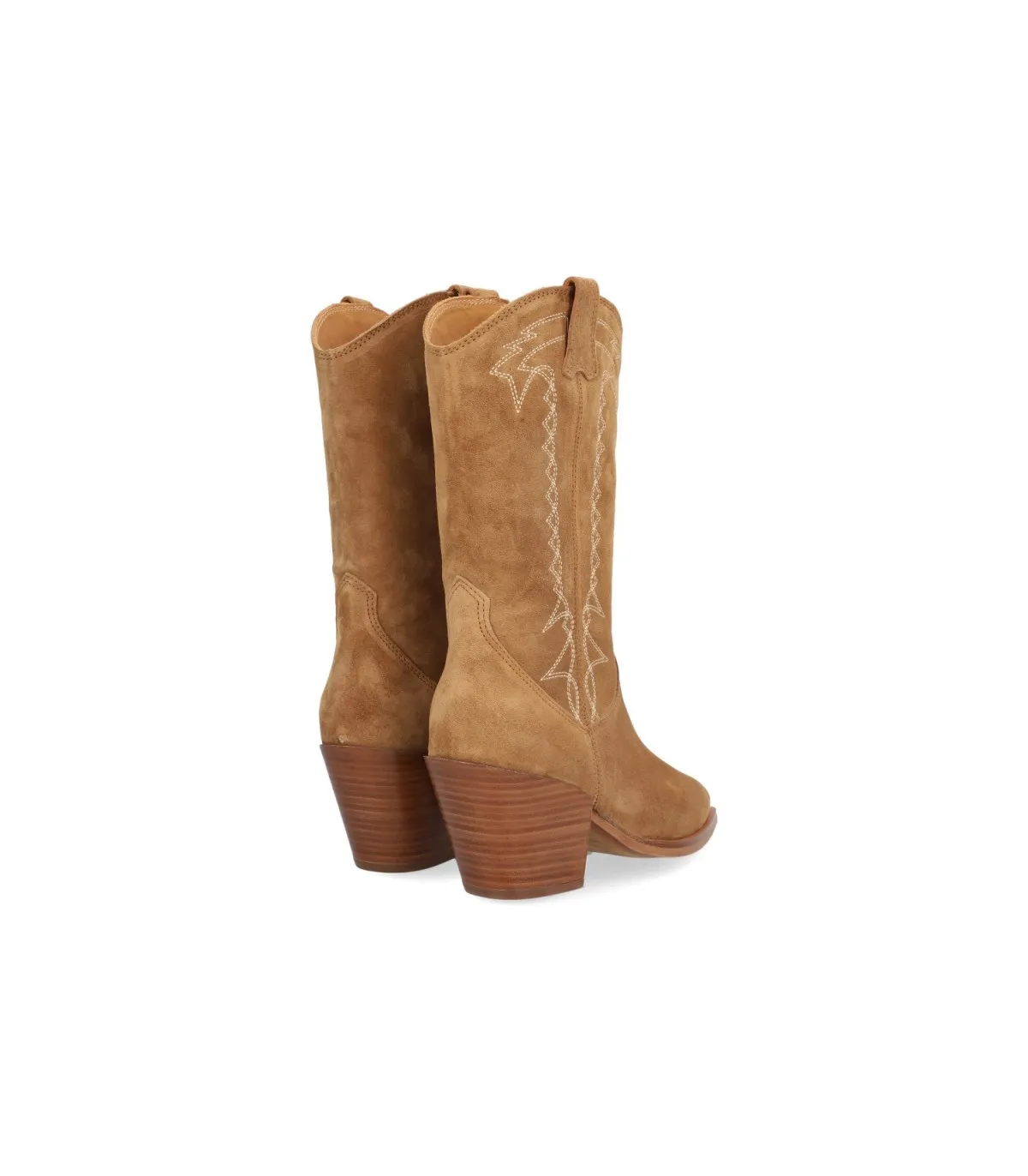 Bota en serraje cuero de mujer