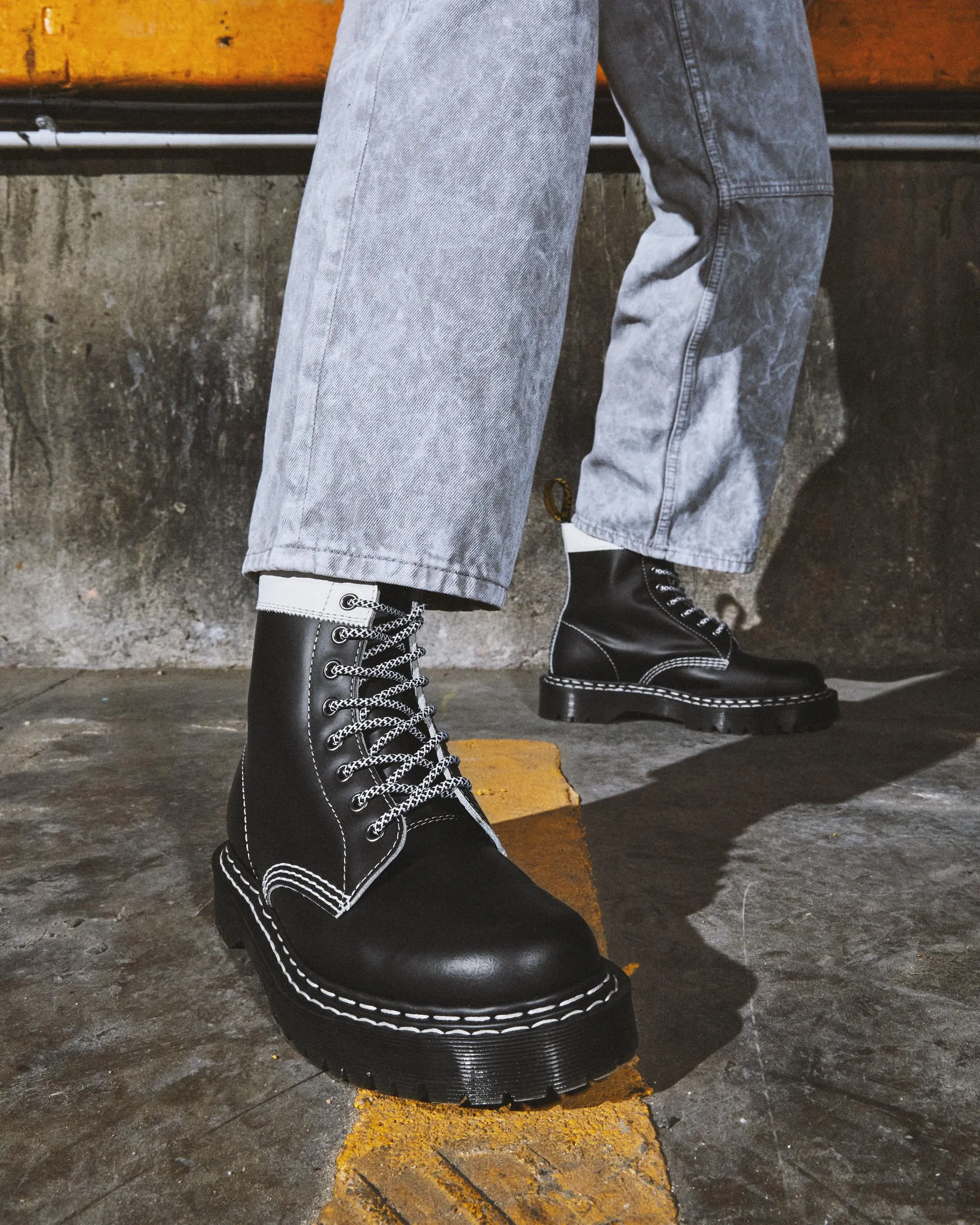 Botas 1460 Pascal Bex en piel de contraste