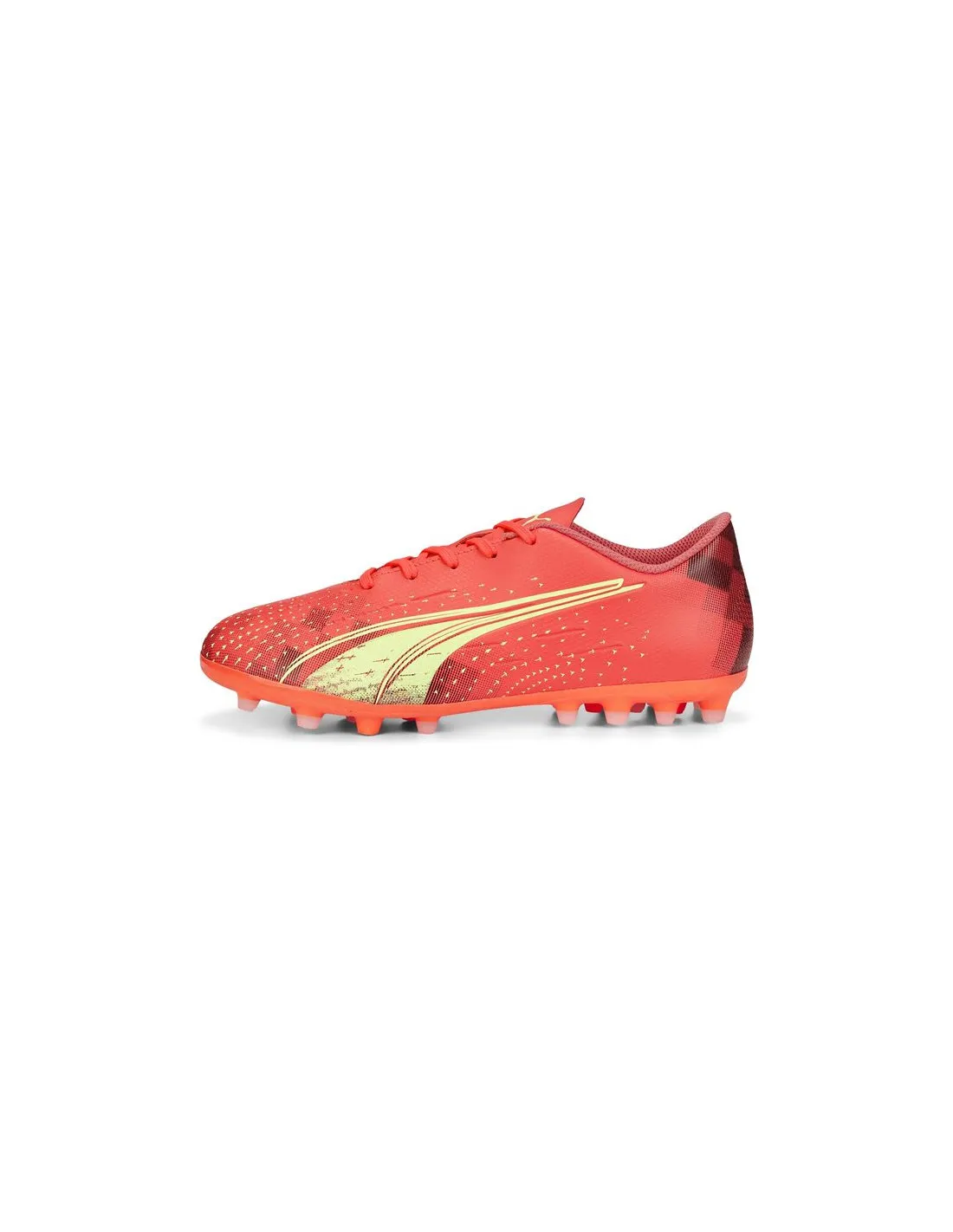 Botas de fútbol Puma Ultra Play MG rojo Infantil