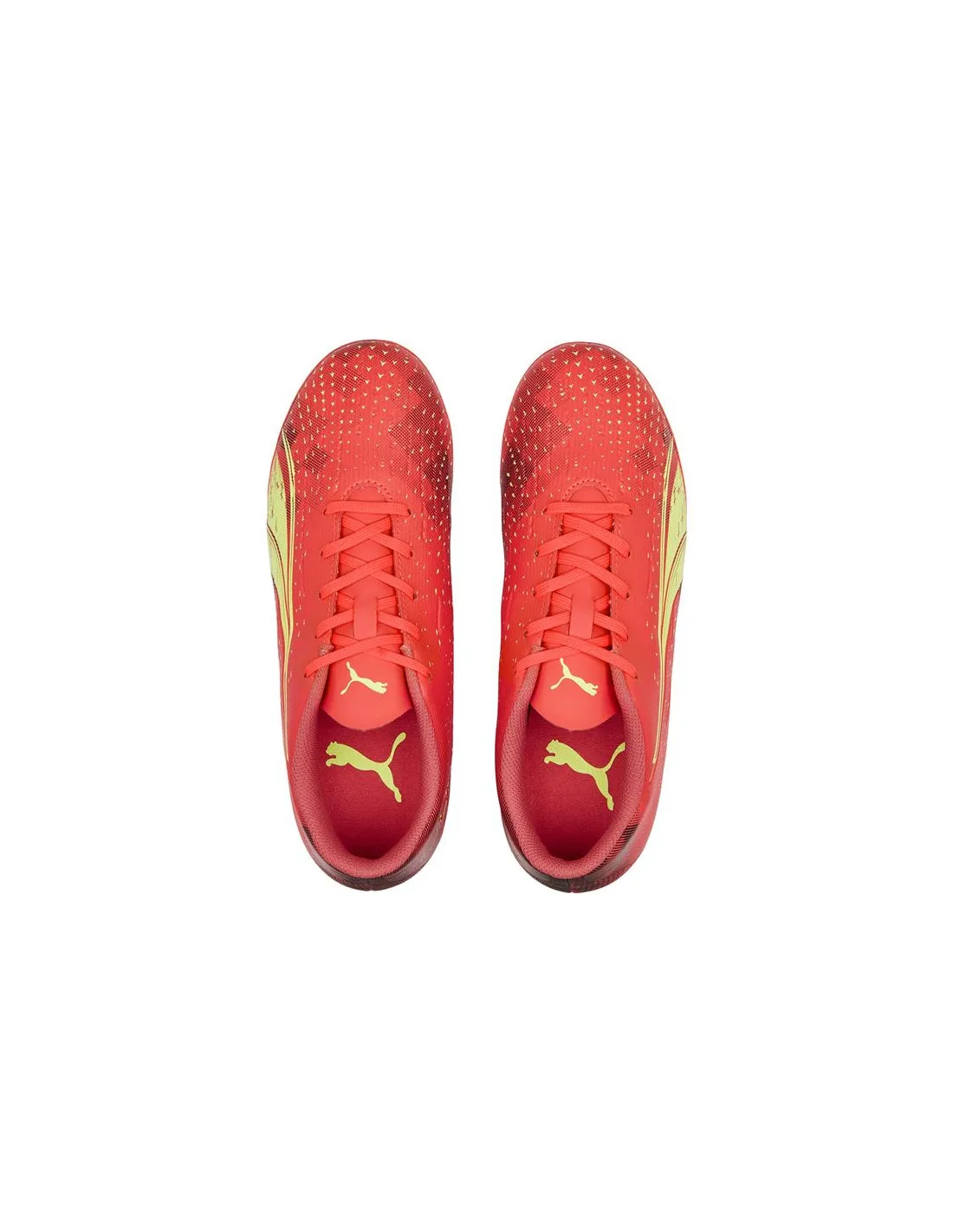 Botas de fútbol Puma Ultra Play MG rojo Infantil