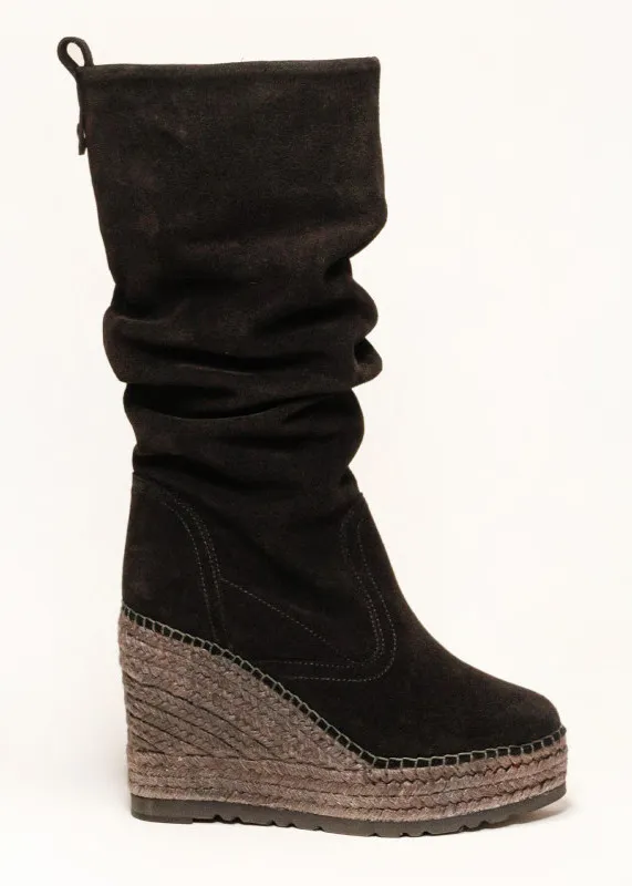 Botas Olivo Cuña Alta Negro