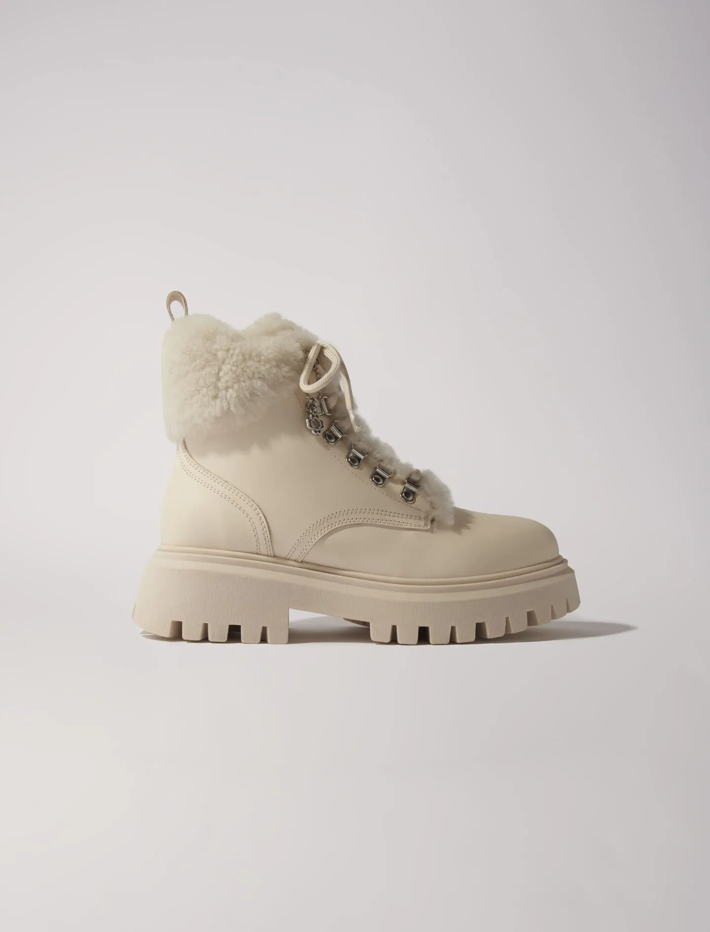 Botines chunky de pelo sintético