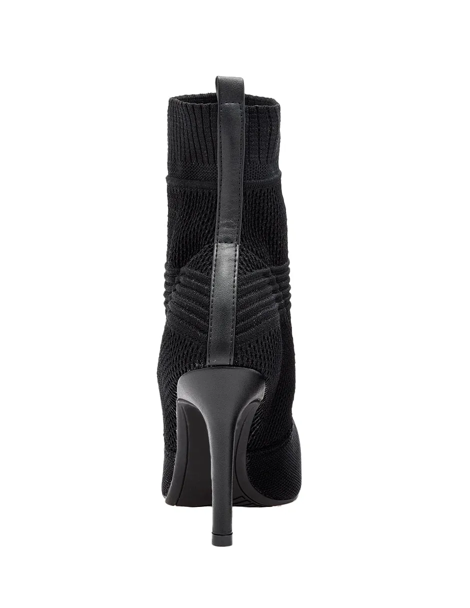 Botín con tacón Exterior Sintético Color Negro Para Mujer De RBCOLLECTION