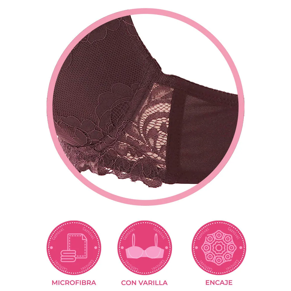 Brasier coordinable con encaje 23981 Lady Carnival