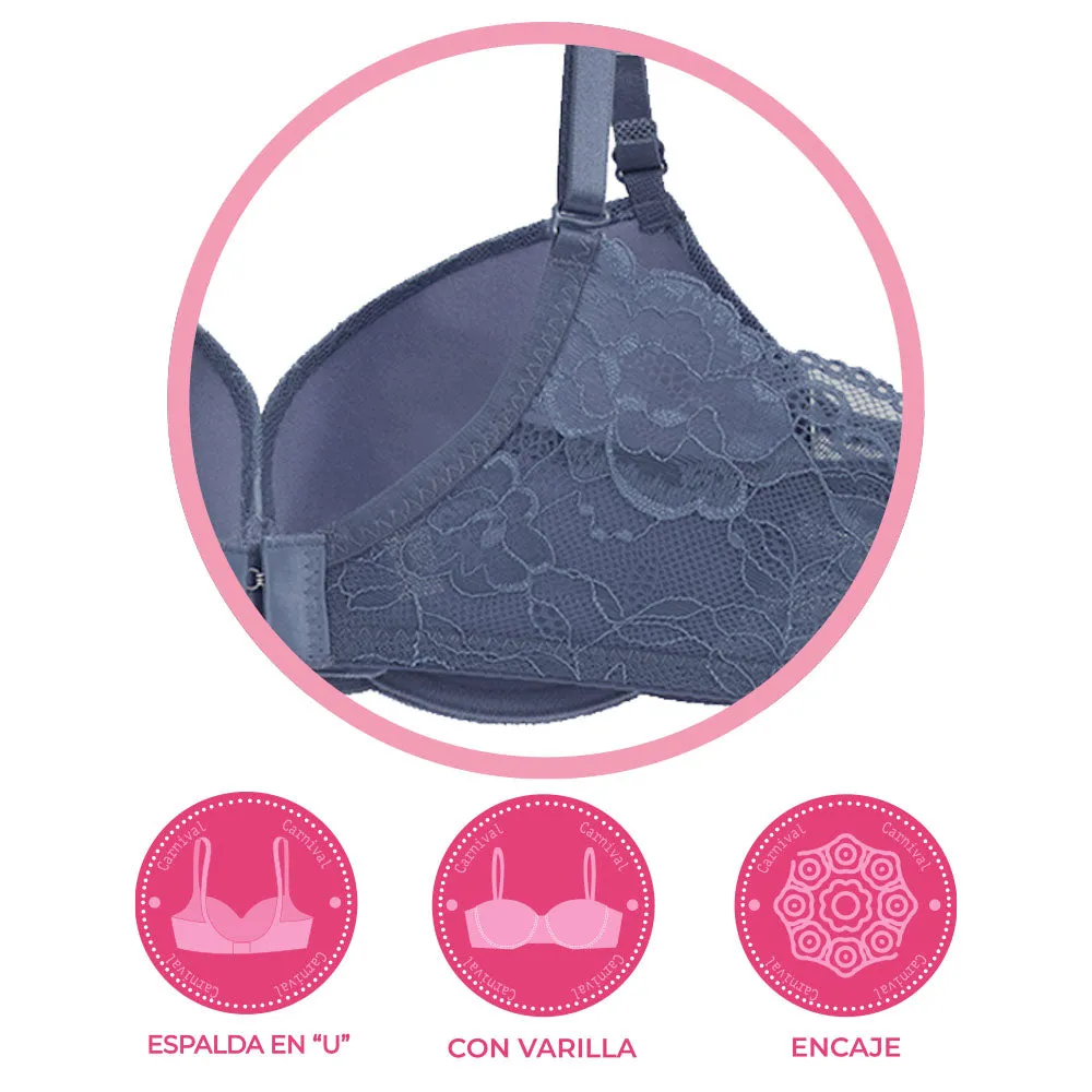 Brasier coordinable con encaje 24031 Carnival
