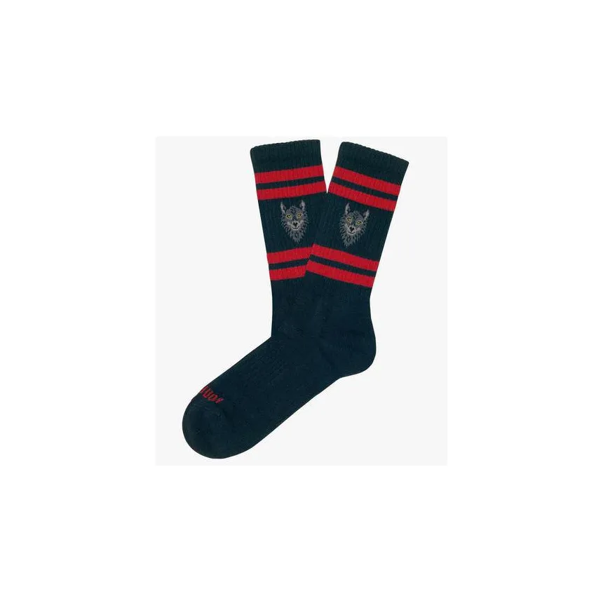 Calcetines Jimmy Lion Athletic Wolf Unisex Azul 