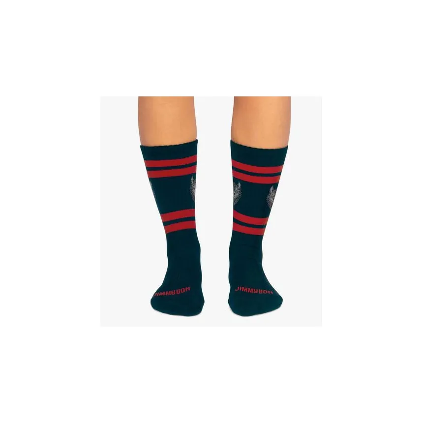 Calcetines Jimmy Lion Athletic Wolf Unisex Azul 