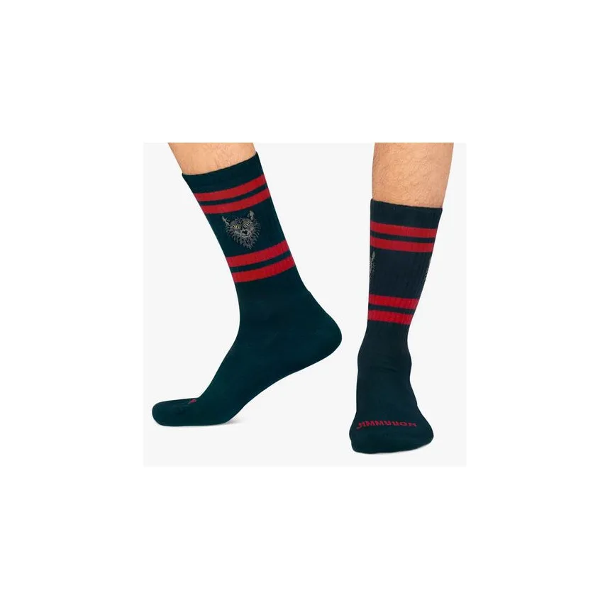 Calcetines Jimmy Lion Athletic Wolf Unisex Azul 