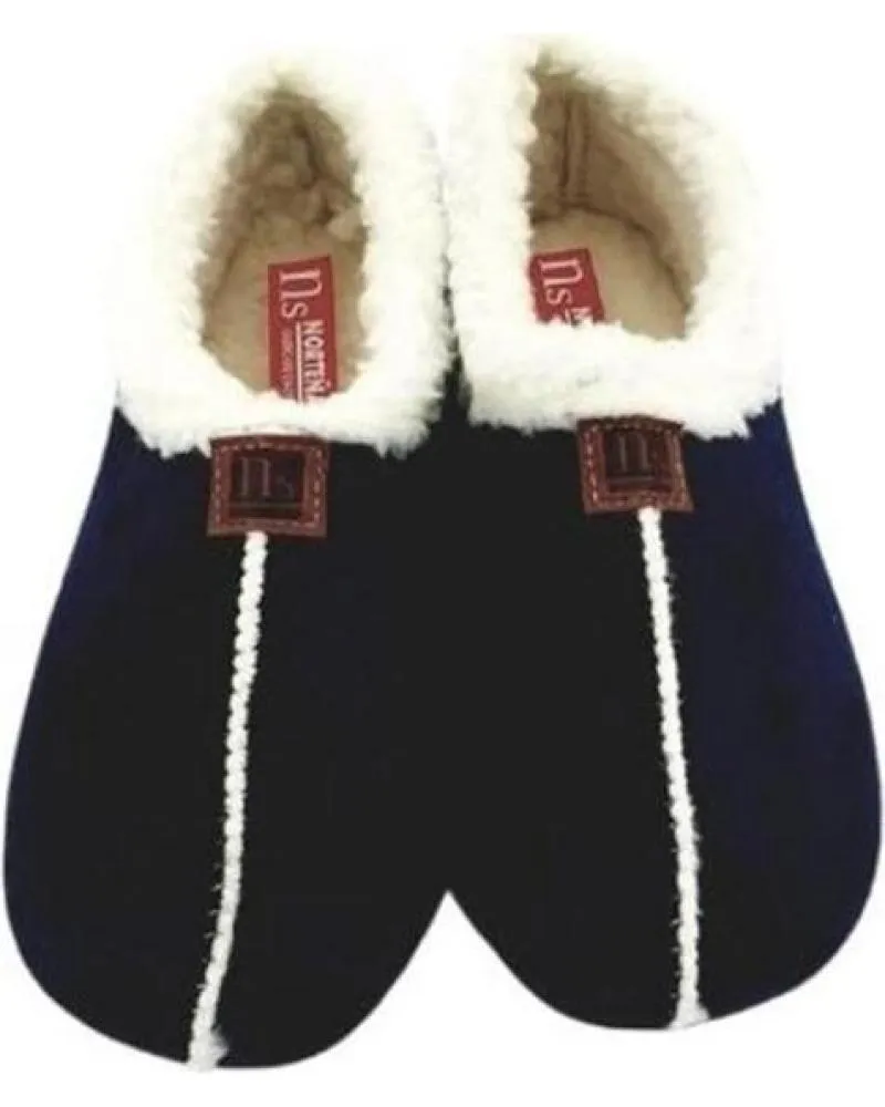 CALZADO DE CASA DE MUJER NORTEÑAS ZAPATILLAS OTONO INVIERNO NORTENAS VARIOS 4134 MARINO