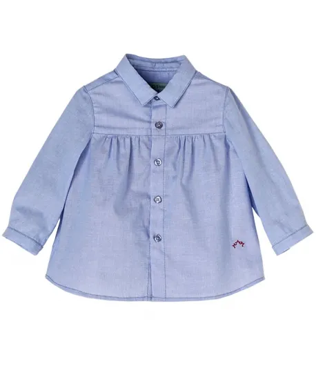 Camisa Algodón Celeste Bebe Niño NANOS
