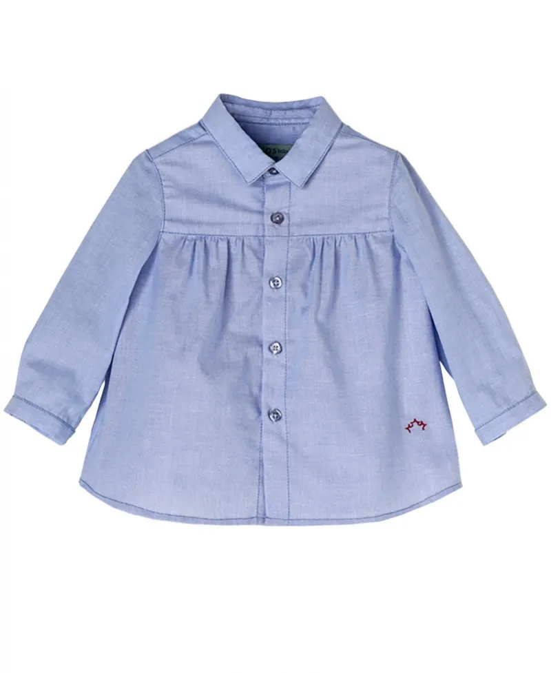 Camisa Algodón Celeste Bebe Niño NANOS