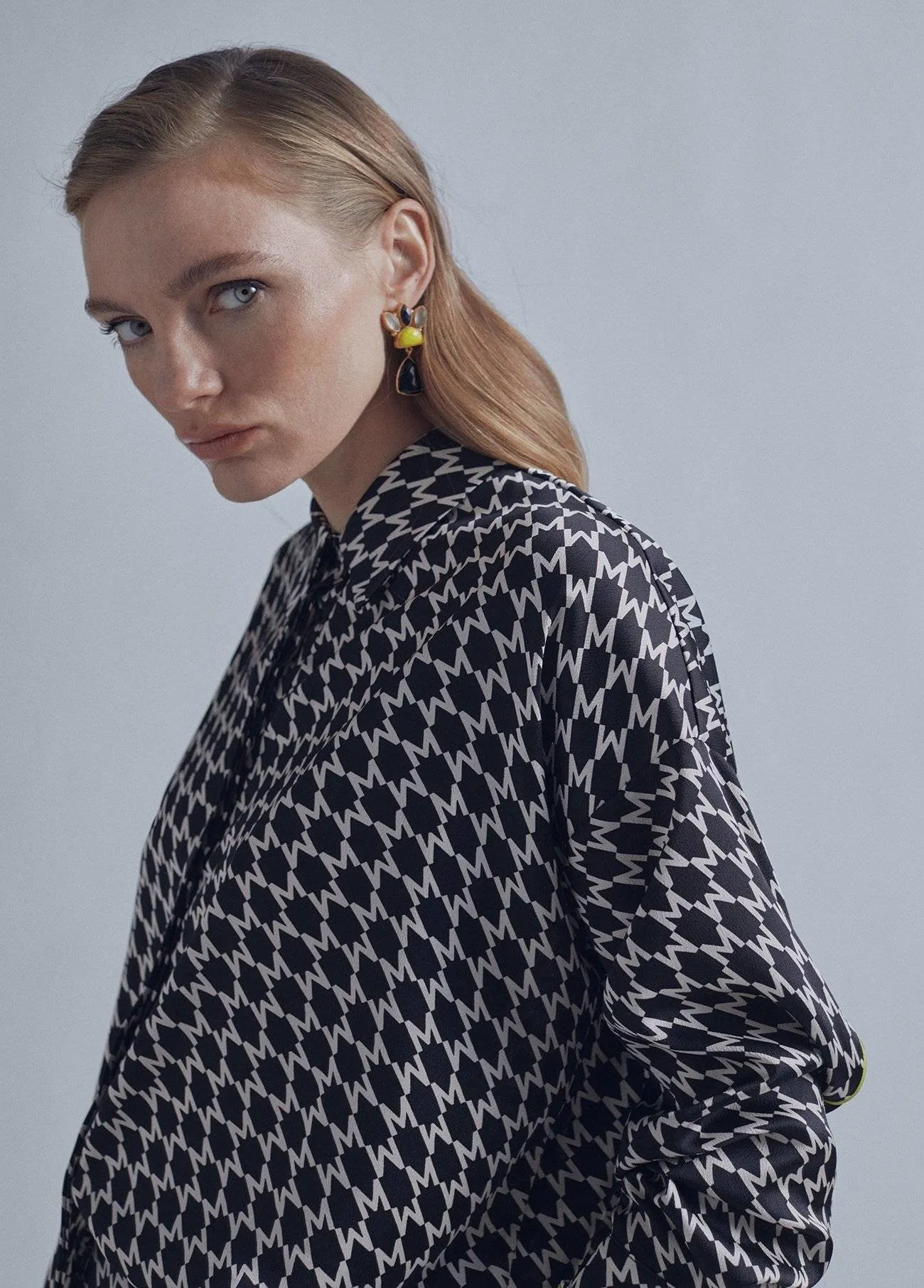 Camisa fluida logoprint Lola Casadedemunt