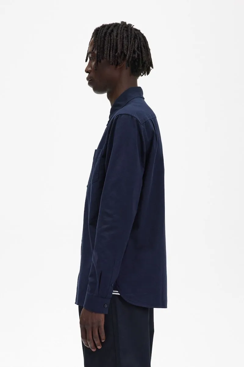 CAMISA OXFORD AZUL MARINO DE FRED PERRY  GRIS