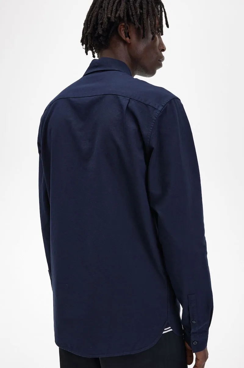 CAMISA OXFORD AZUL MARINO DE FRED PERRY  GRIS