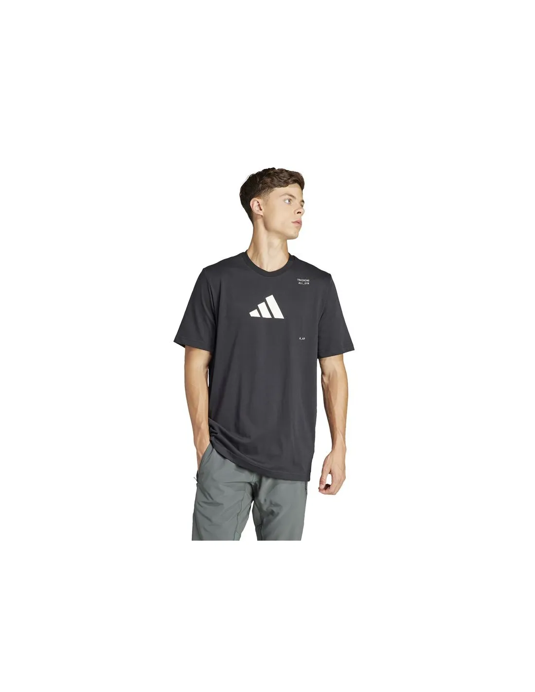 Camiseta de Fitness adidas Essentials Tr Cat G Hombre Negro
