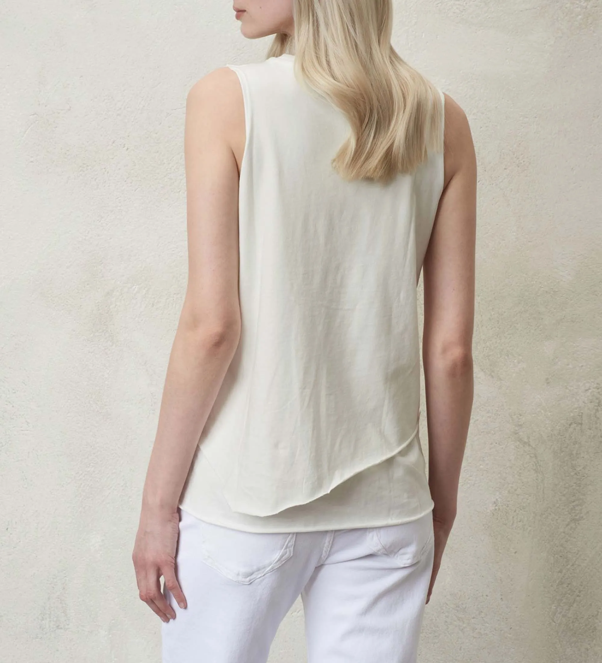 Camiseta de Tirantes Doble blanco