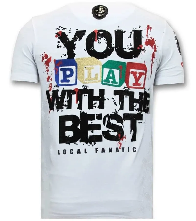 CAMISETA EXCLUSIVA HOMBRE  CHUCKY CHILDS PLAY  BLANCO