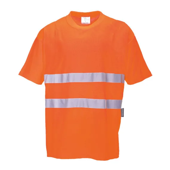 CAMISETA HIVIS COTTON COFORT S/S NORMA RIS 3279TOM NARANJA, AMARILLO FLúOR PORTWEST S172