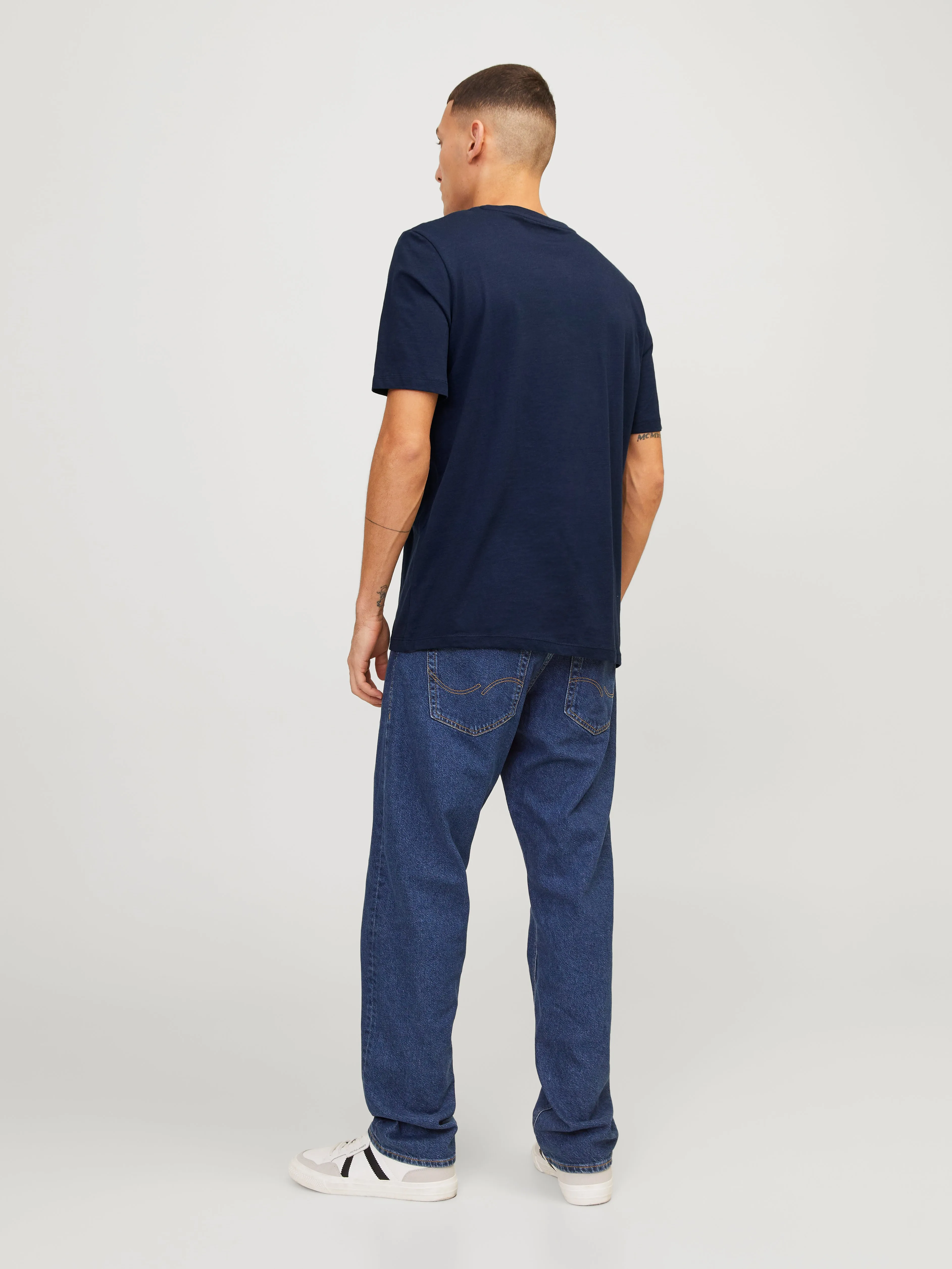Camiseta Logotipo Cuello redondo | Azul oscuro | Jack & Jones®