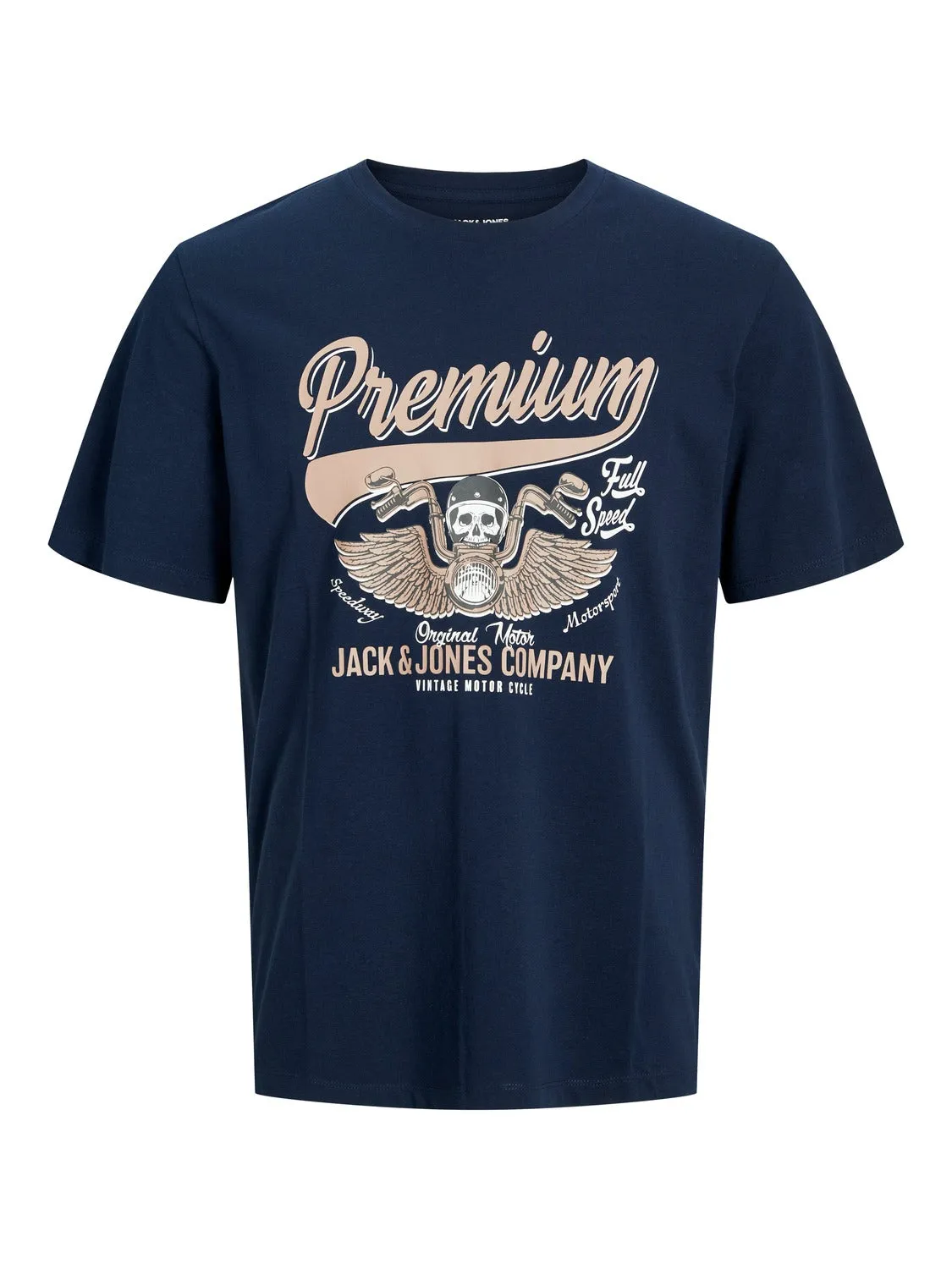 Camiseta Logotipo Cuello redondo | Azul oscuro | Jack & Jones®