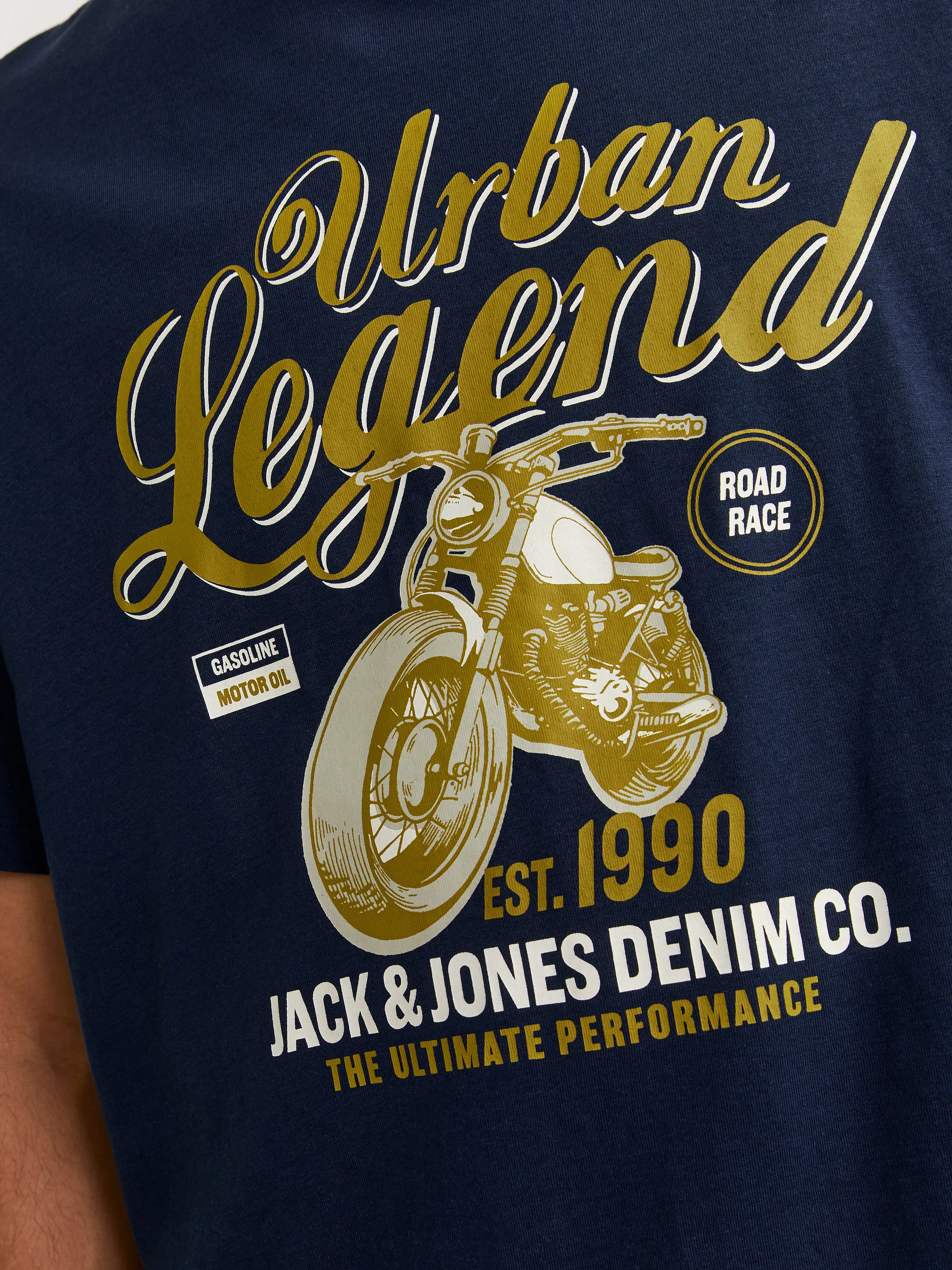 Camiseta Logotipo Cuello redondo | Azul oscuro | Jack & Jones®