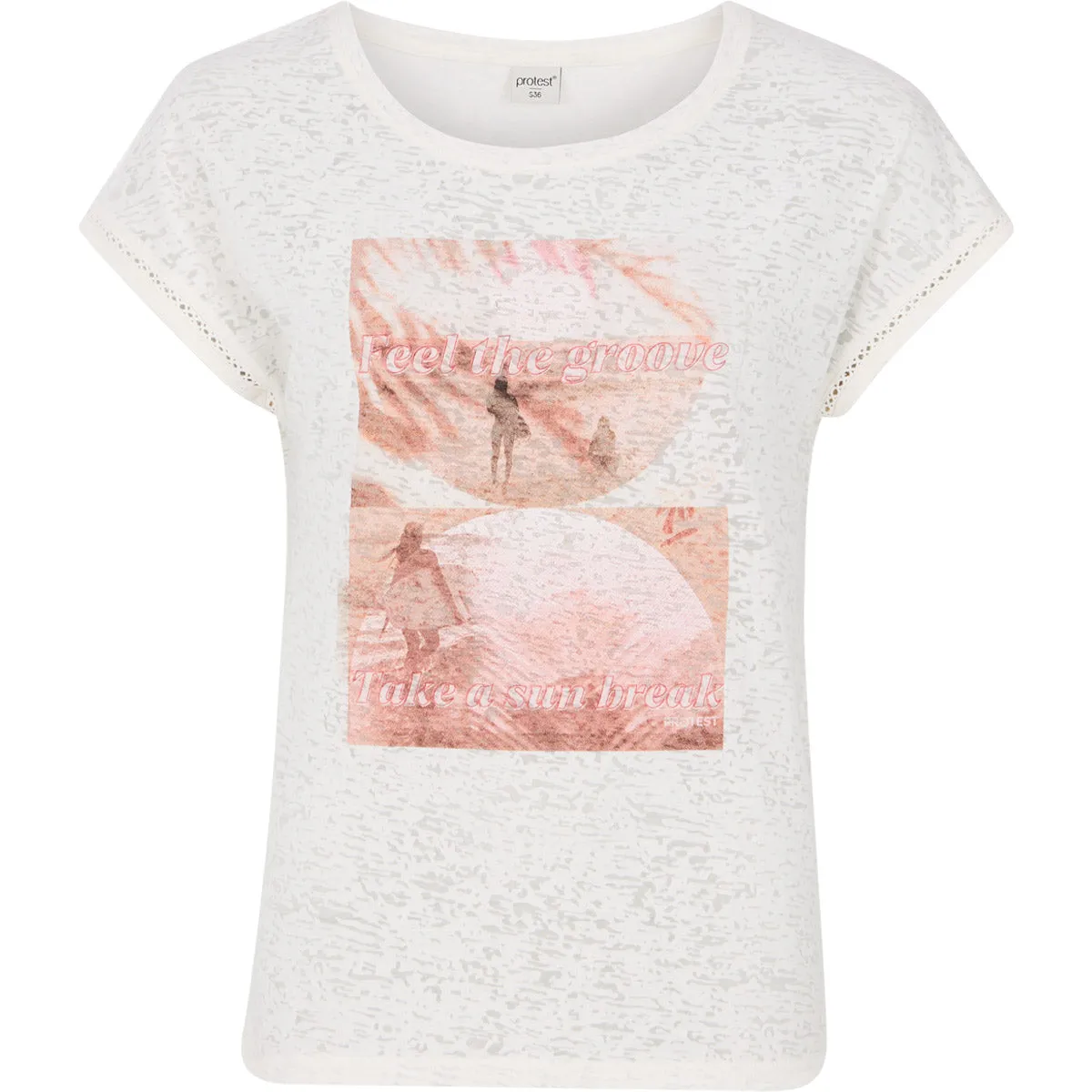 CAMISETA MUJER PRTELLES 24 TSHIRT PROTEST BLANCO