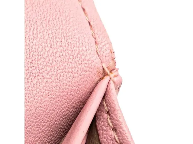 Cartera larga de cuero rosa Bottega Veneta 