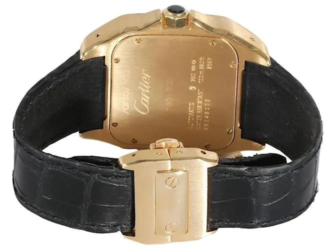 Cartier Santos 100 W20071Y1 Reloj de hombre en 18oro amarillo kt Plata Metálico 