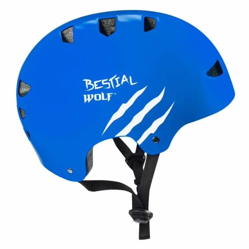 Casco Bestial Wolf Skull Blue