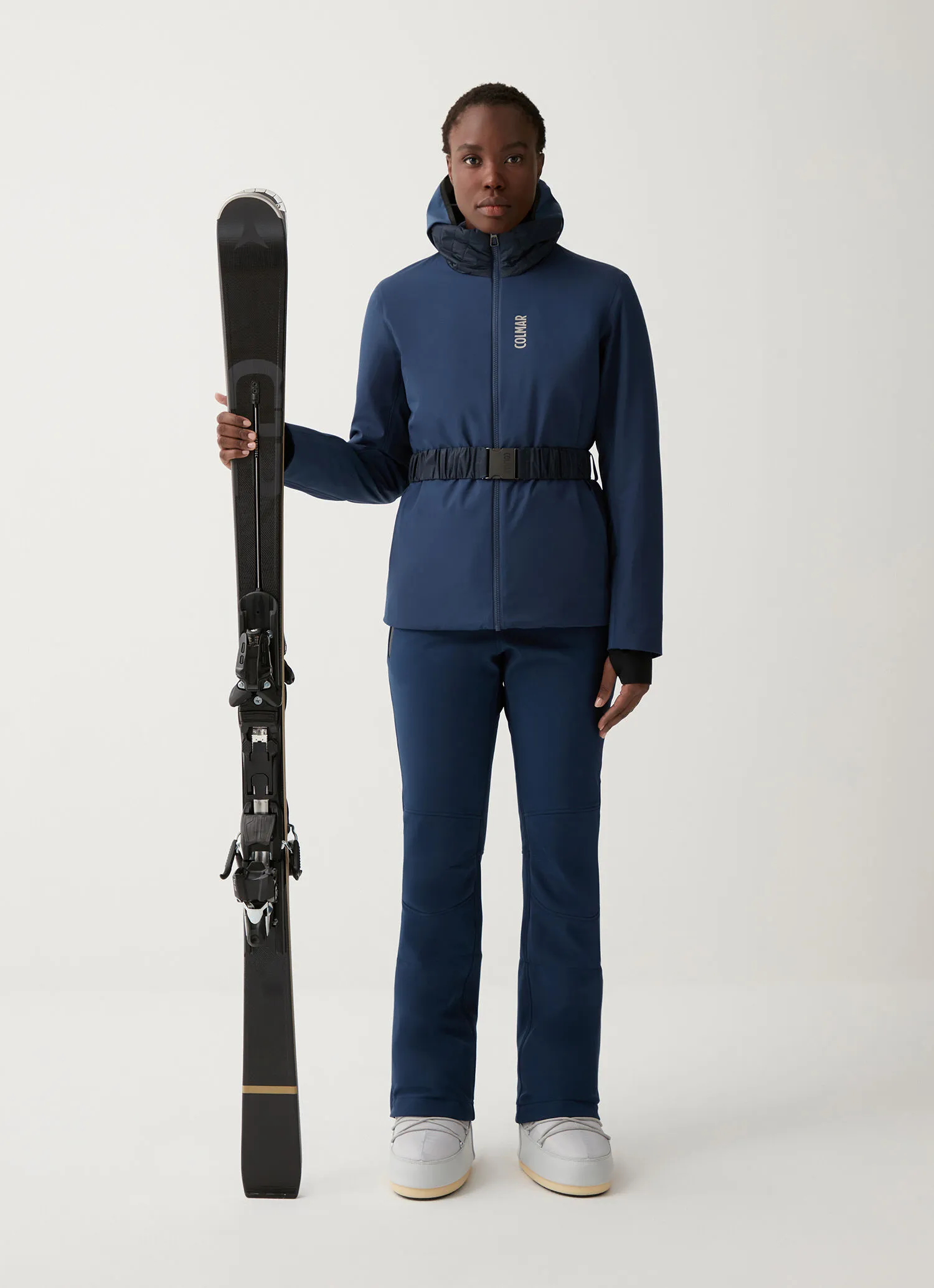 Chaqueta de esquí elástica con cintura elástica