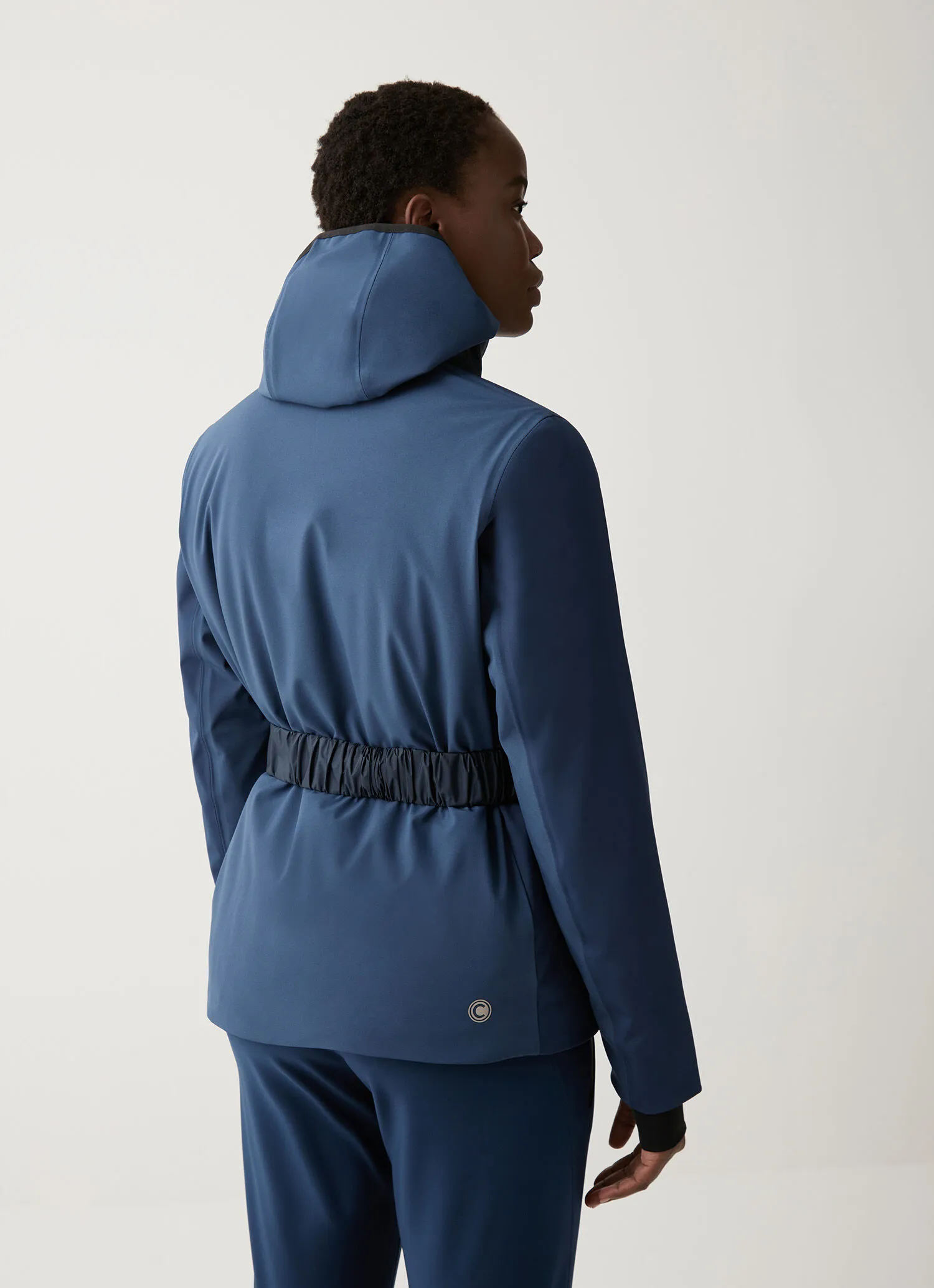 Chaqueta de esquí elástica con cintura elástica