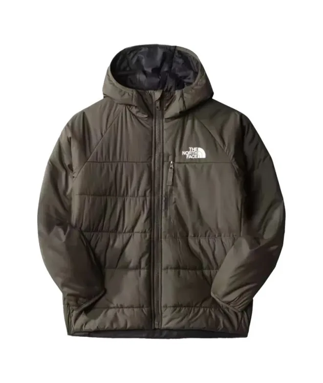 Chaqueta de Montaña The North Face Reversible Perrito Negro/Verde Niño