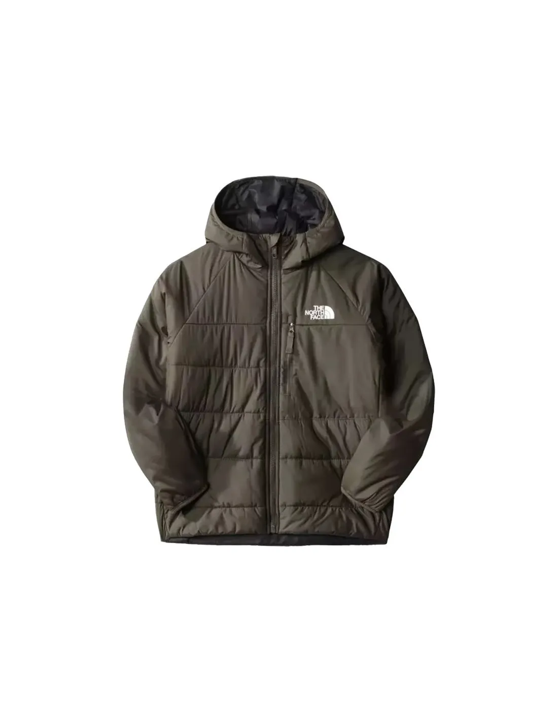 Chaqueta de Montaña The North Face Reversible Perrito Negro/Verde Niño
